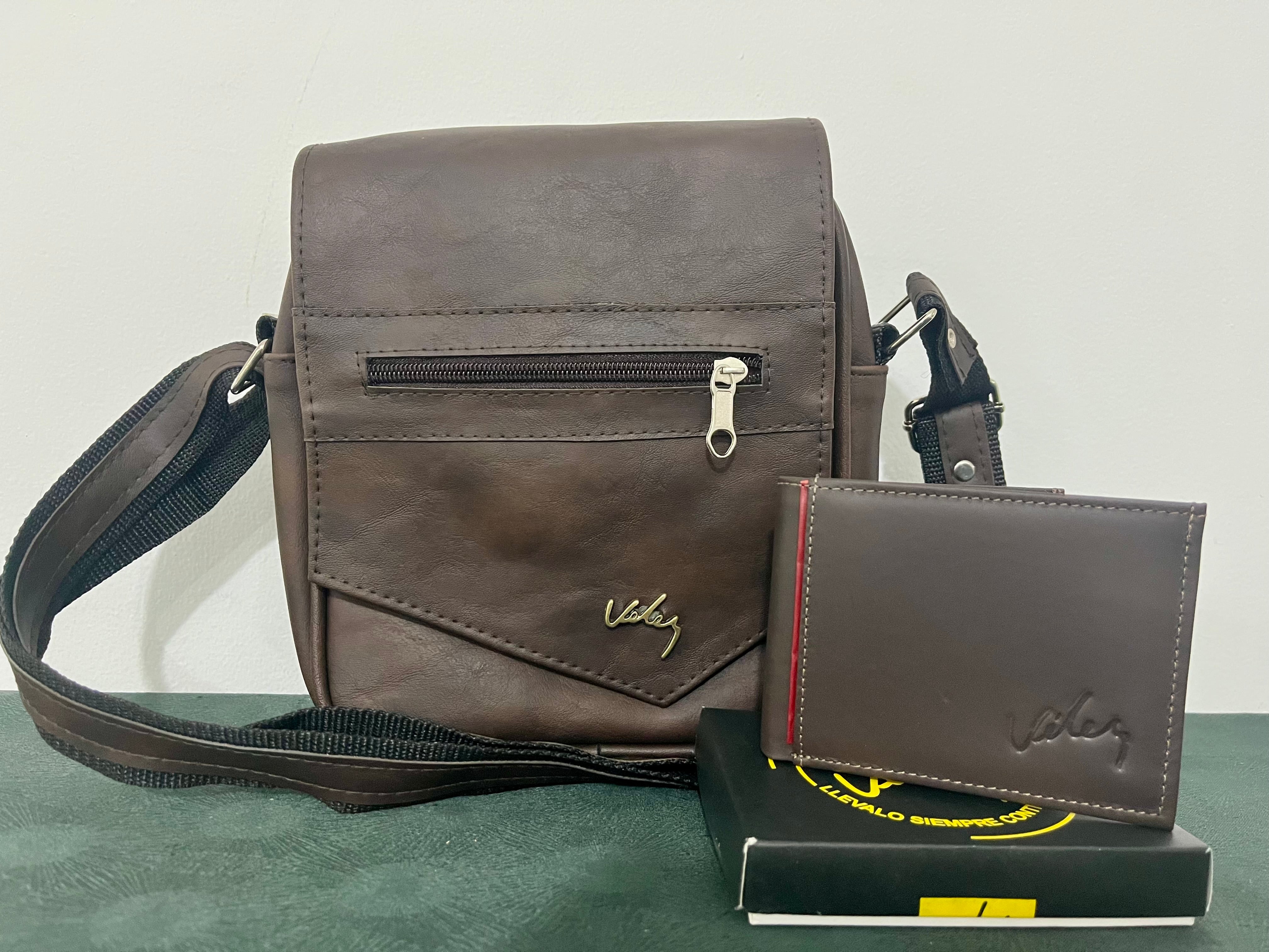 Duo Velez Bolso Carriel 25 Cm Billetera