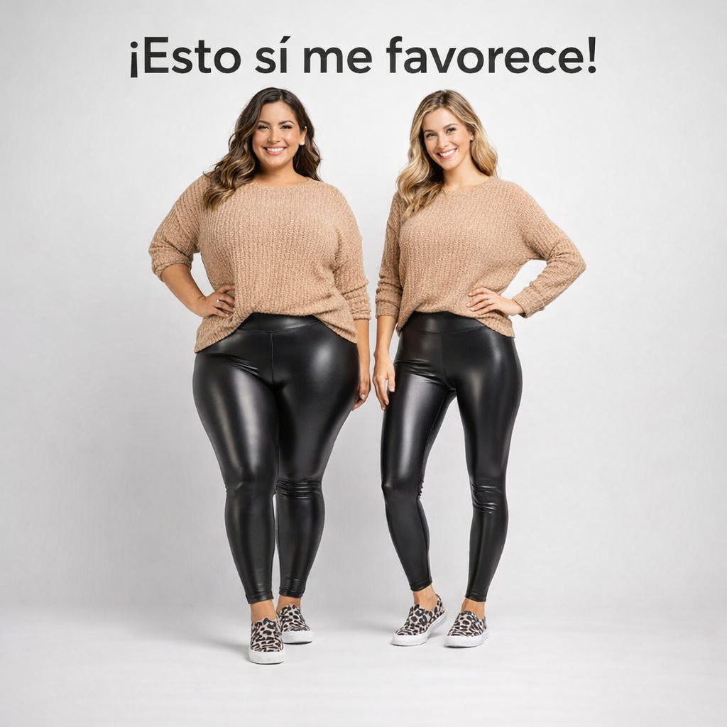 LEGGINS EFECTO CUERO