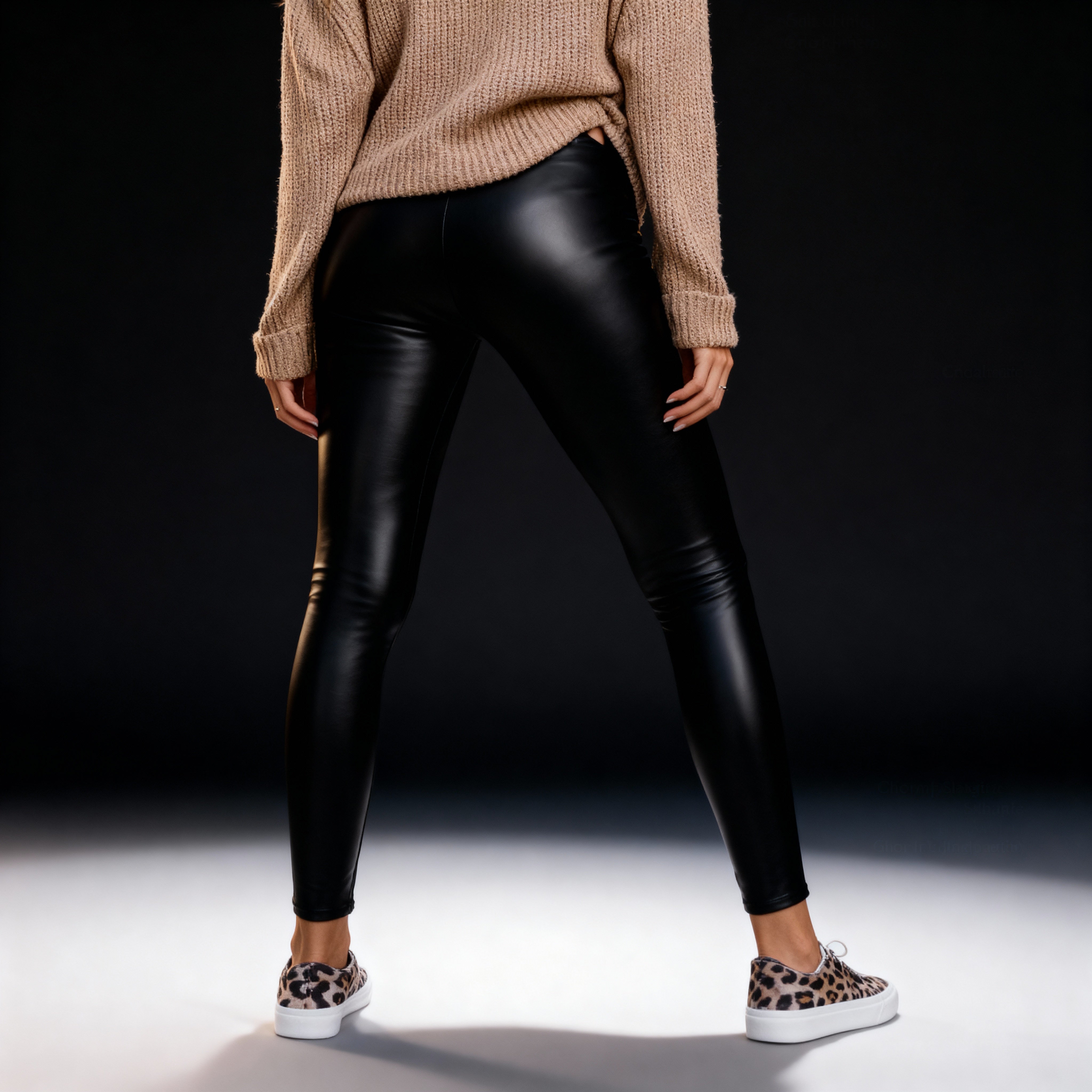 LEGGINS EFECTO CUERO